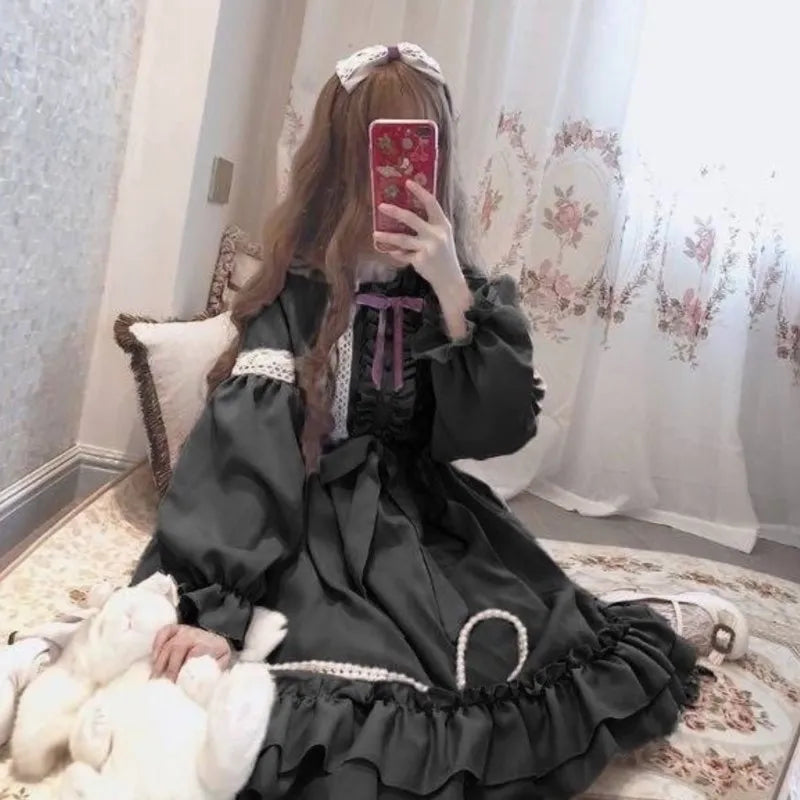 Alice In Wondeland Cute Women Lolita OP Dress