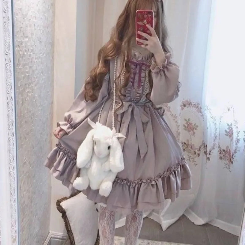 Alice In Wondeland Cute Women Lolita OP Dress