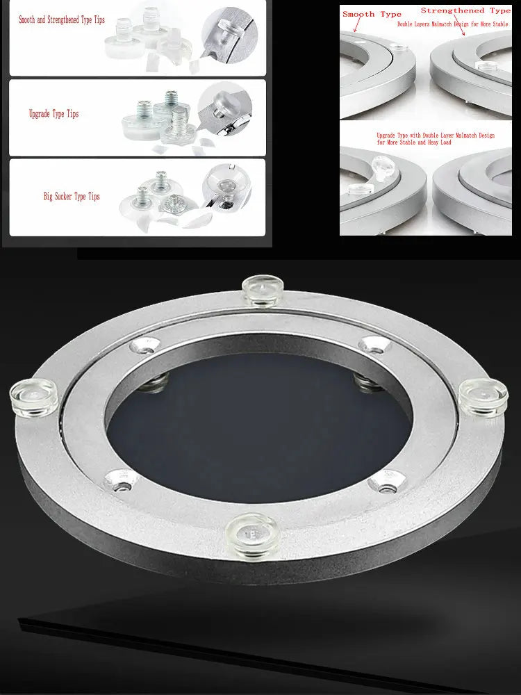 Aluminium Alloy Lazy Susan Turntable Dining Table Rotating