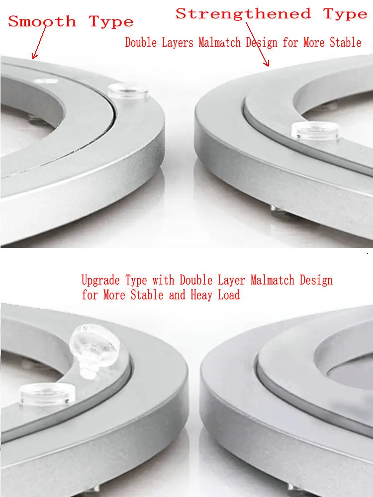 Aluminium Alloy Lazy Susan Turntable Dining Table Rotating