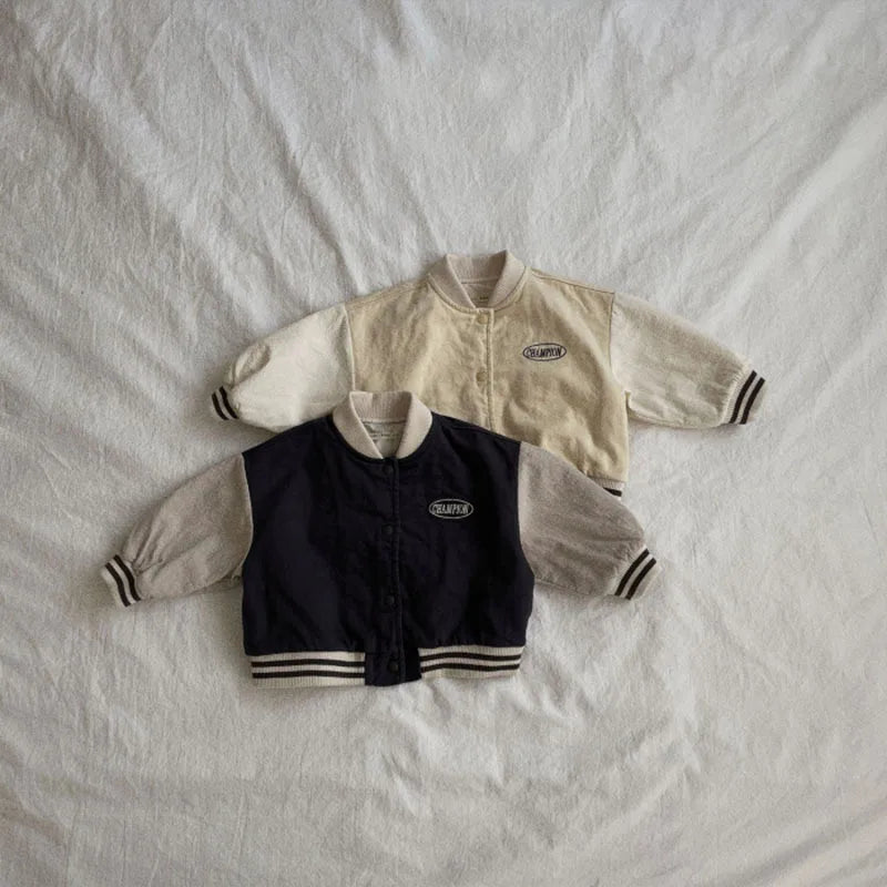 Autumn New Baby Boys Long Sleeve Baseball Uniform