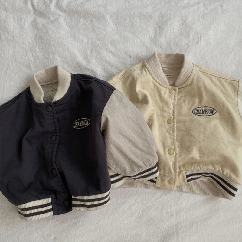 Autumn New Baby Boys Long Sleeve Baseball Uniform