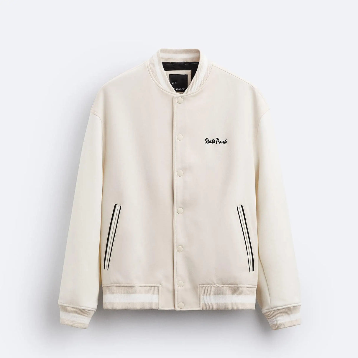 Autumn Suede Baseball Jacket Solid Color Towel Embroidered