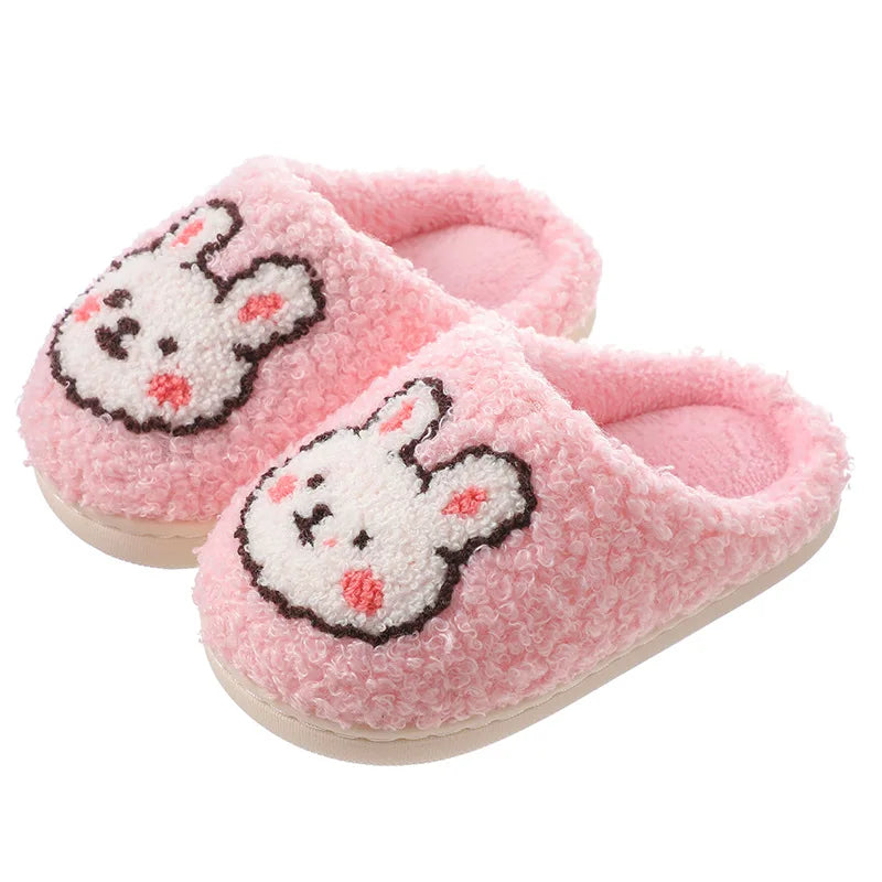 Children's Fluffy Plush Non-Slip Indoor Slippers