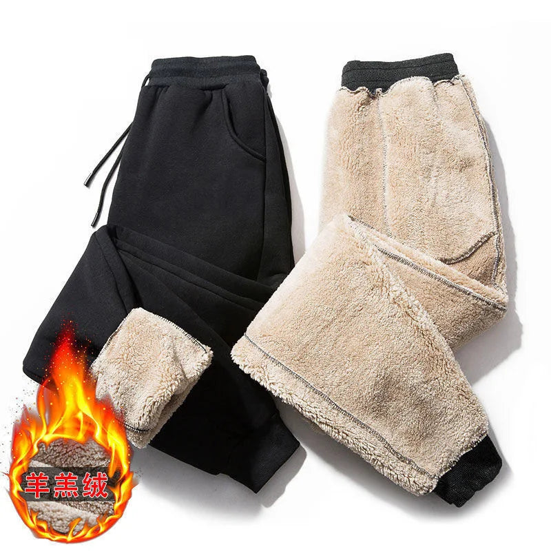 Autumn Winter Mens Fleece Sweatshirts Fuzzy Hoodless Wool