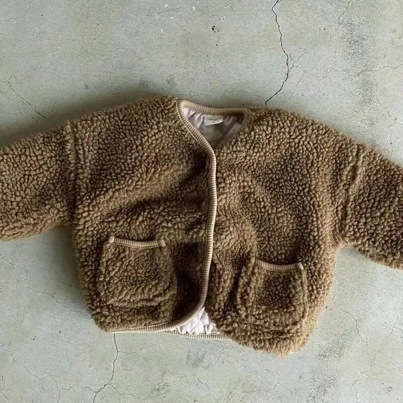 Autumn Winter Toddler Boy Girl Thicken Plaid Cotton