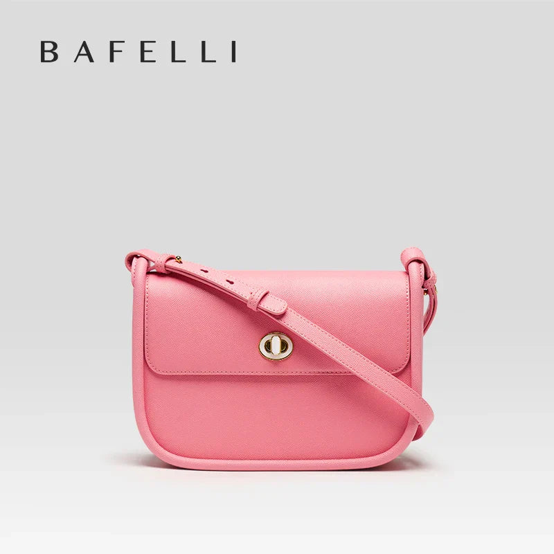 BAFELLI 2023 WOMEN'S NEW TREND LEATHER SADDLE BAGS