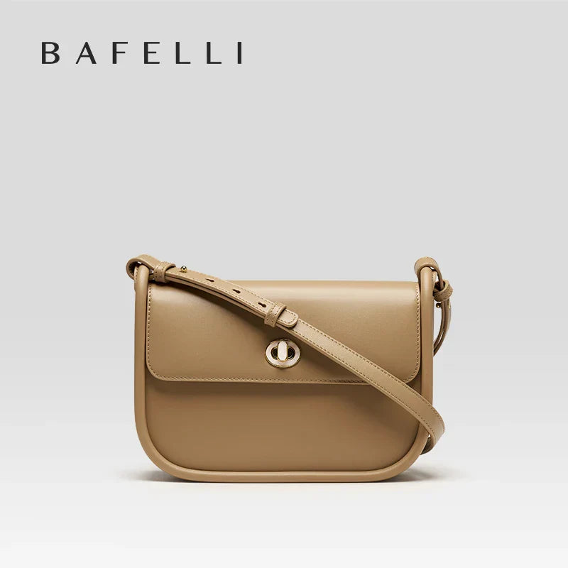 BAFELLI 2023 WOMEN'S NEW TREND LEATHER SADDLE BAGS
