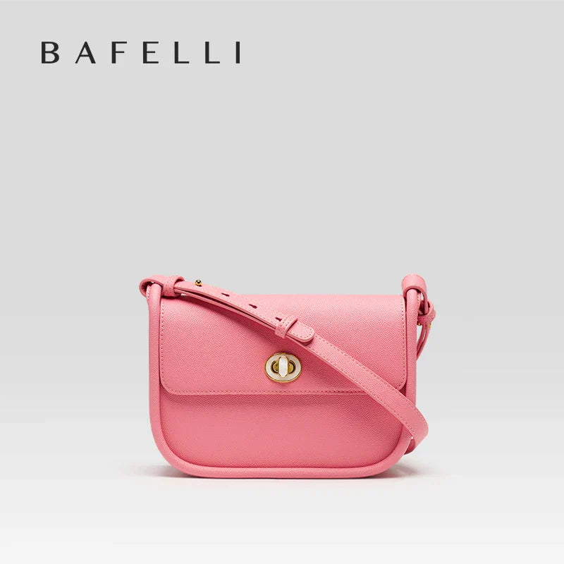 BAFELLI 2023 WOMEN'S NEW TREND LEATHER SADDLE BAGS