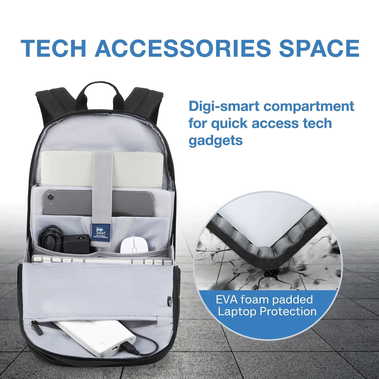 BAGSMART Antitheft Laptop Backpack Men Women Multiple Pockets