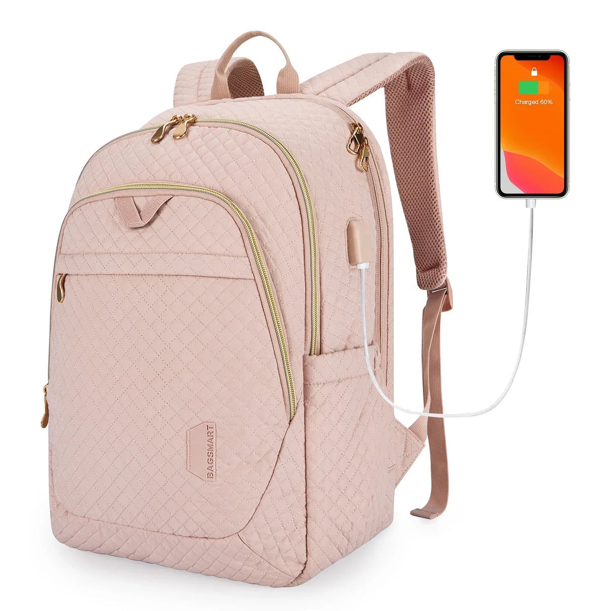 BAGSMART Antitheft Laptop Backpack Men Women Multiple Pockets