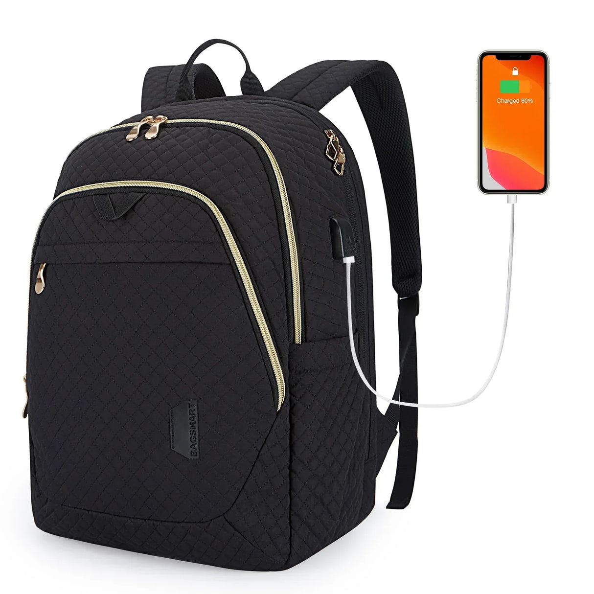BAGSMART Antitheft Laptop Backpack Men Women Multiple Pockets
