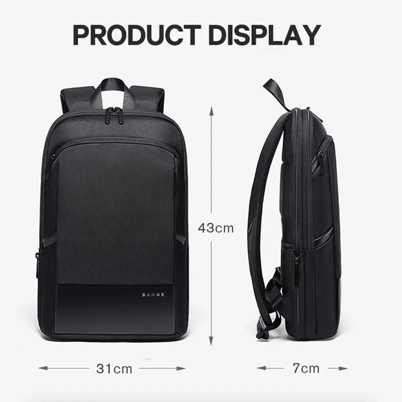 BANGE Men Business Waterproof 15.6" Laptop Backpack Fashion