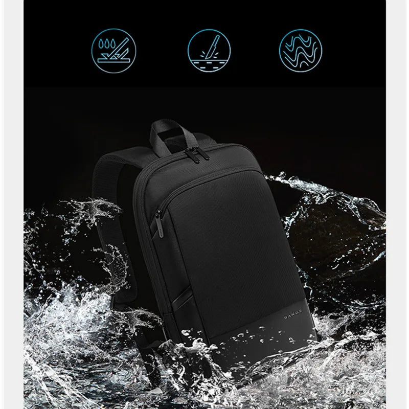 BANGE Men Business Waterproof 15.6" Laptop Backpack Fashion