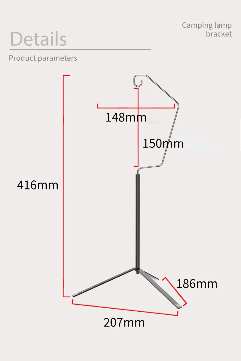 BATOT Portable 63g Ultra Light Camping Light Hanging