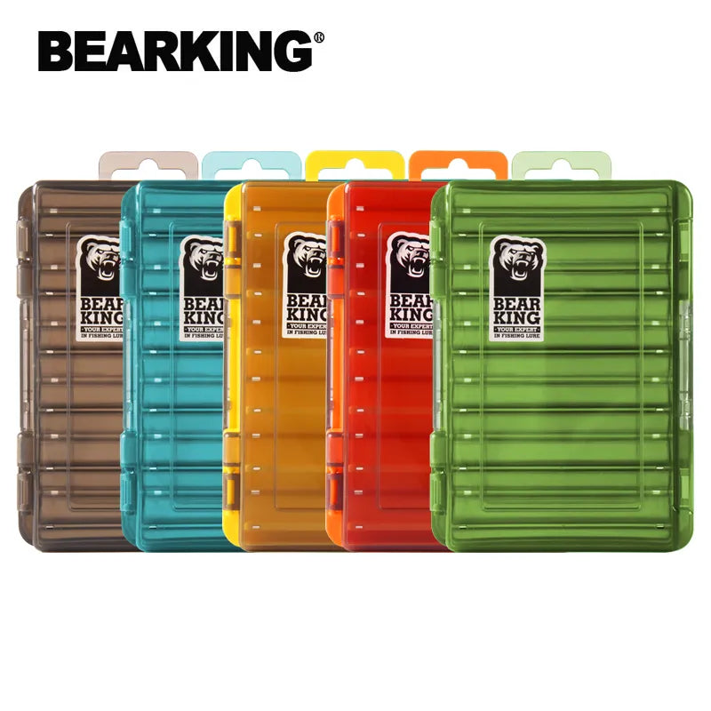 BEARKING Doublex Sided Fishing Tackle Box 12 Compartments