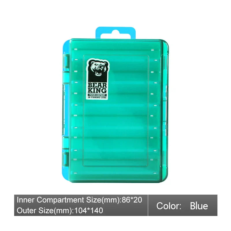 BEARKING Doublex Sided Fishing Tackle Box 12 Compartments