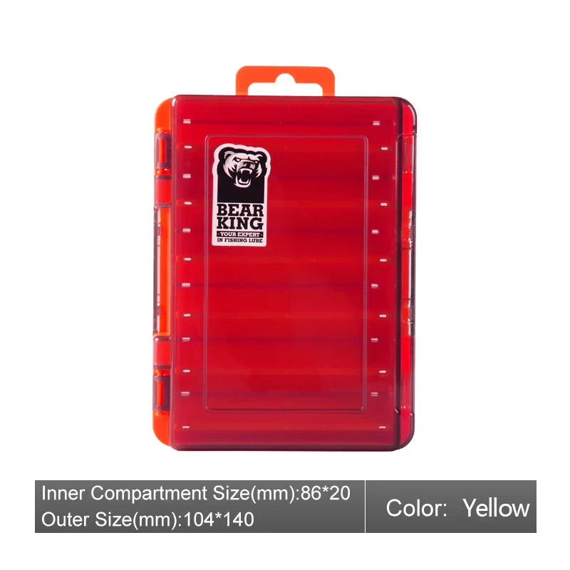BEARKING Doublex Sided Fishing Tackle Box 12 Compartments