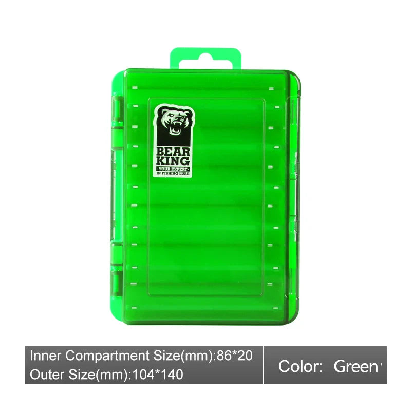 BEARKING Doublex Sided Fishing Tackle Box 12 Compartments