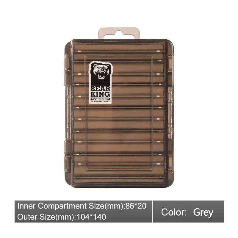 BEARKING Doublex Sided Fishing Tackle Box 12 Compartments