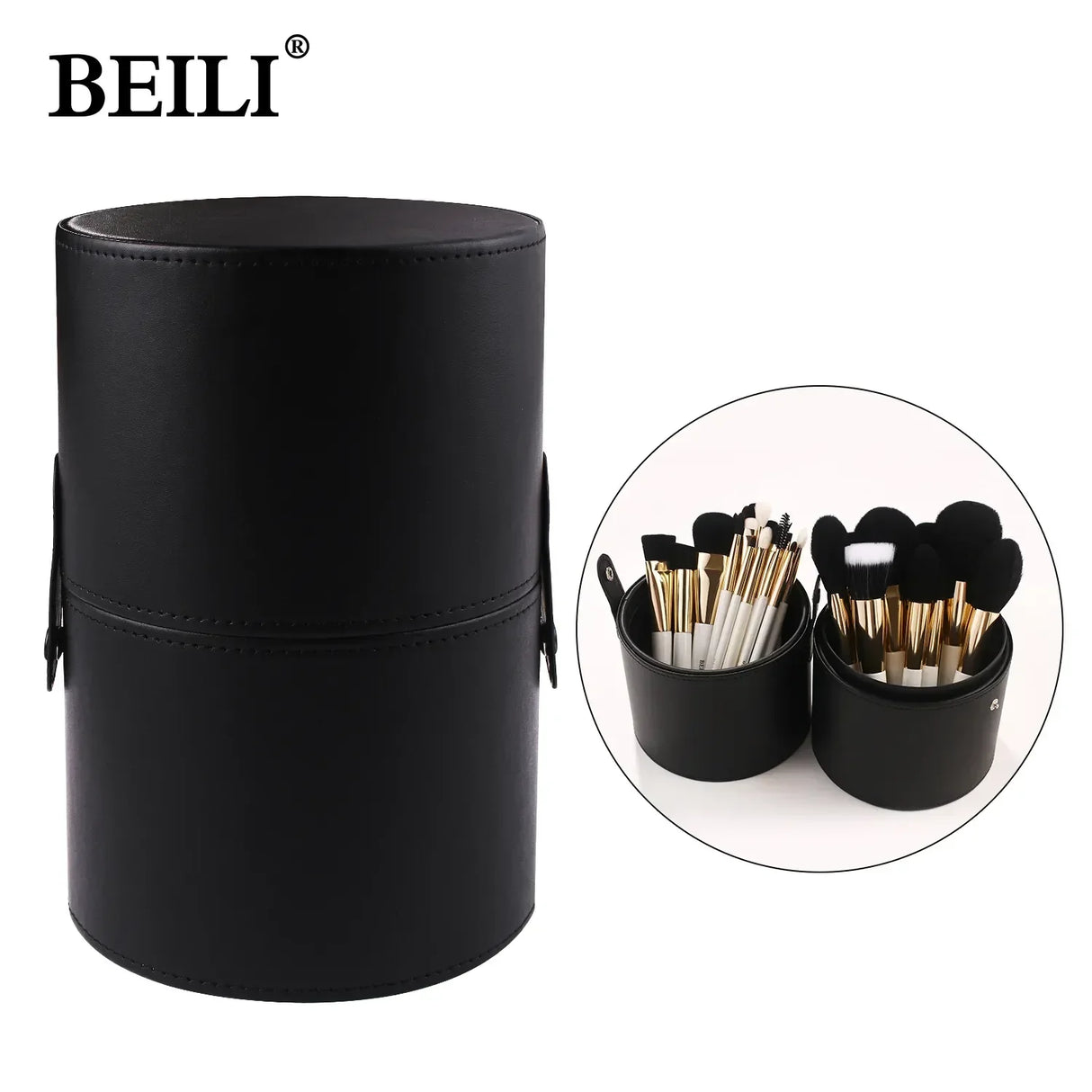 BEILI Makeup Brush Cylinder Brushes Storage Holder Organizer