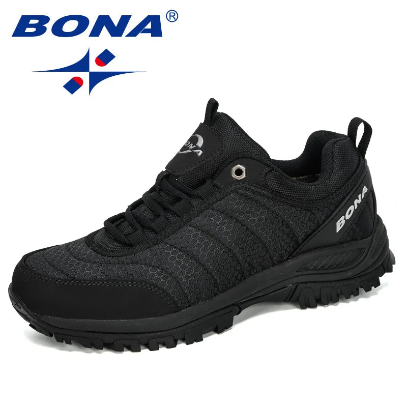 BONA New Arrival Hiking Shoes Man Mountain Climbing