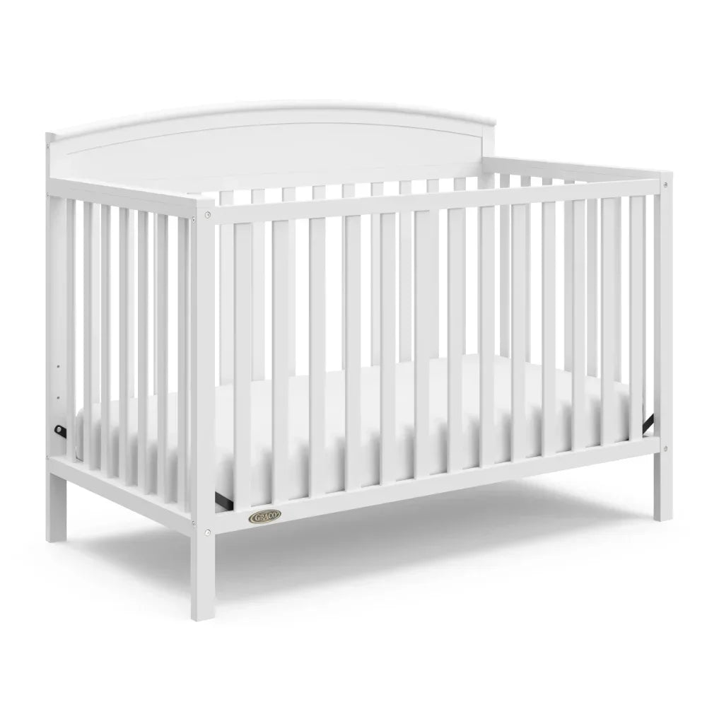 BOUSSAC Benton 5-in-1 Convertible Baby Crib, Multicolor, Baby Furniture Bed for Girls,kid Bed, Children Bed