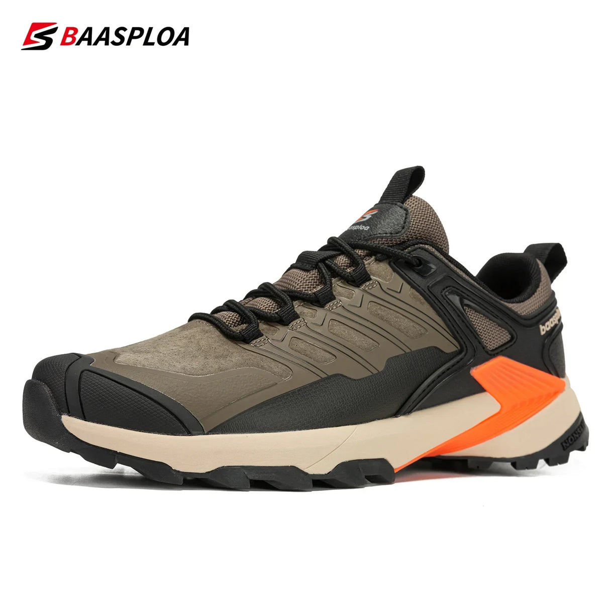 Baasploa 2023 New Men's Hiking Shoes Outdoor Safety