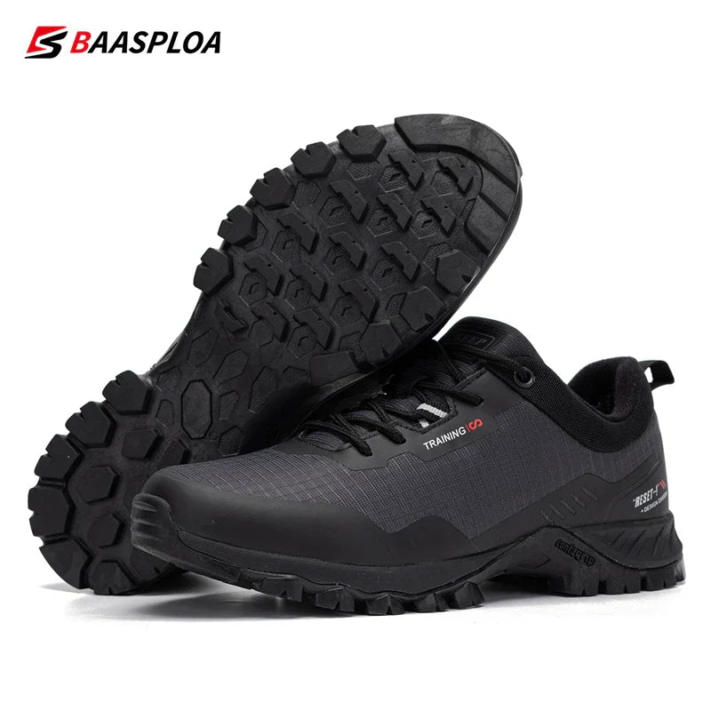 Baasploa New Men's Anti-Skid Wear-Resistant Hiking Shoes Fashion