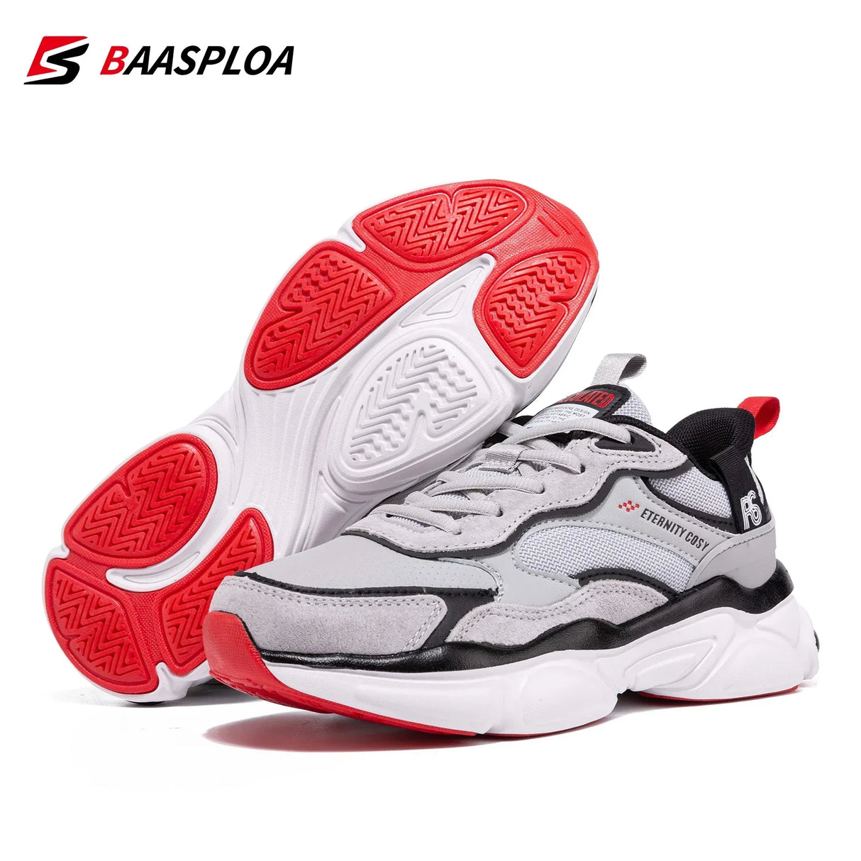 Baasploa New Women's Casual Running Shoes Lightweight Outdoor Sports Shoes Non-slip Leather Sneakers Comfortable Free Shipping