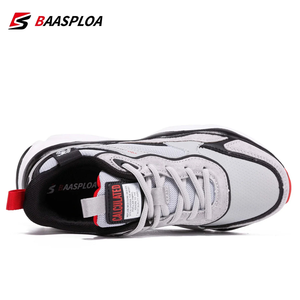 Baasploa New Women's Casual Running Shoes Lightweight Outdoor Sports Shoes Non-slip Leather Sneakers Comfortable Free Shipping