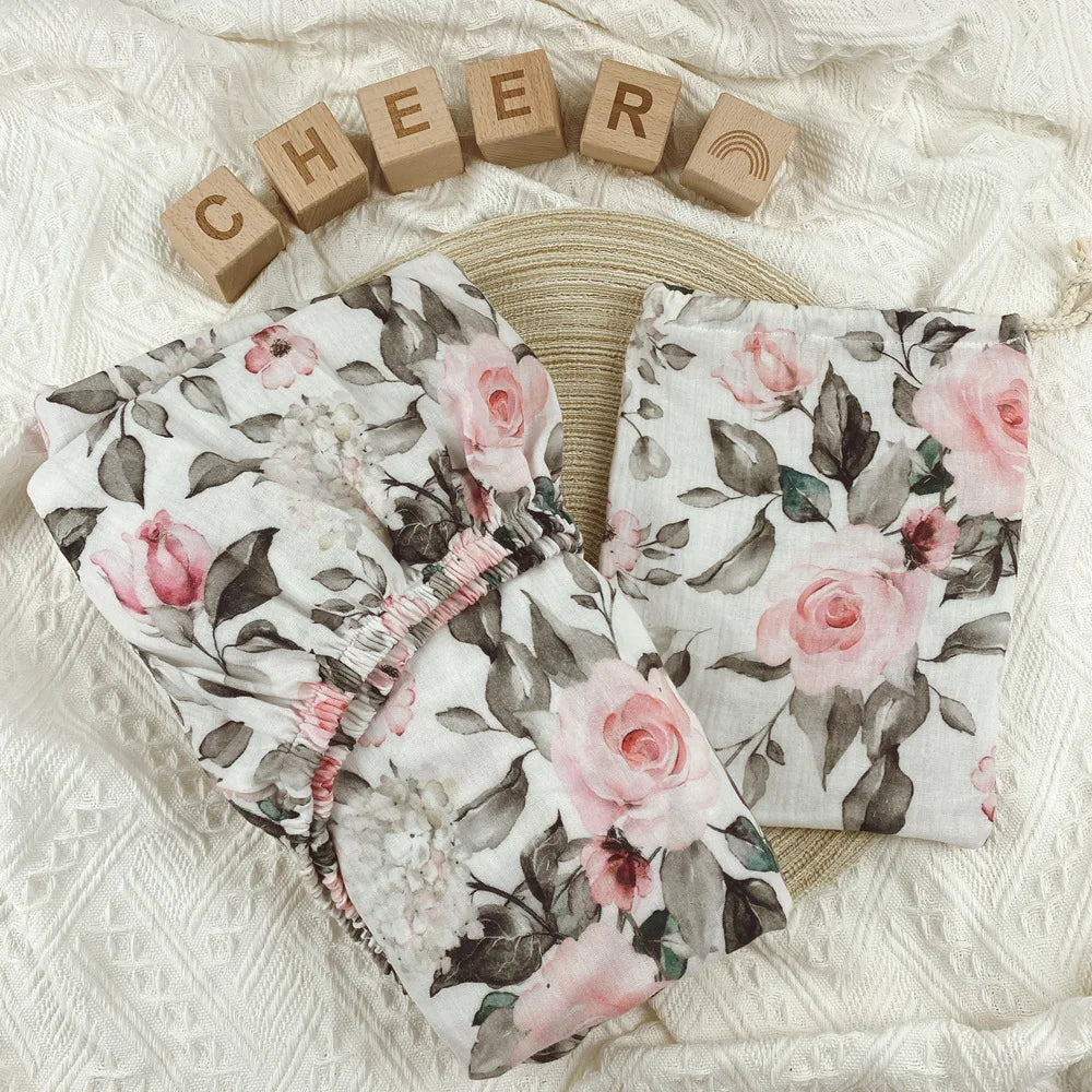 Baby Bedding Set Newborn Plain Color Cotton Muslin