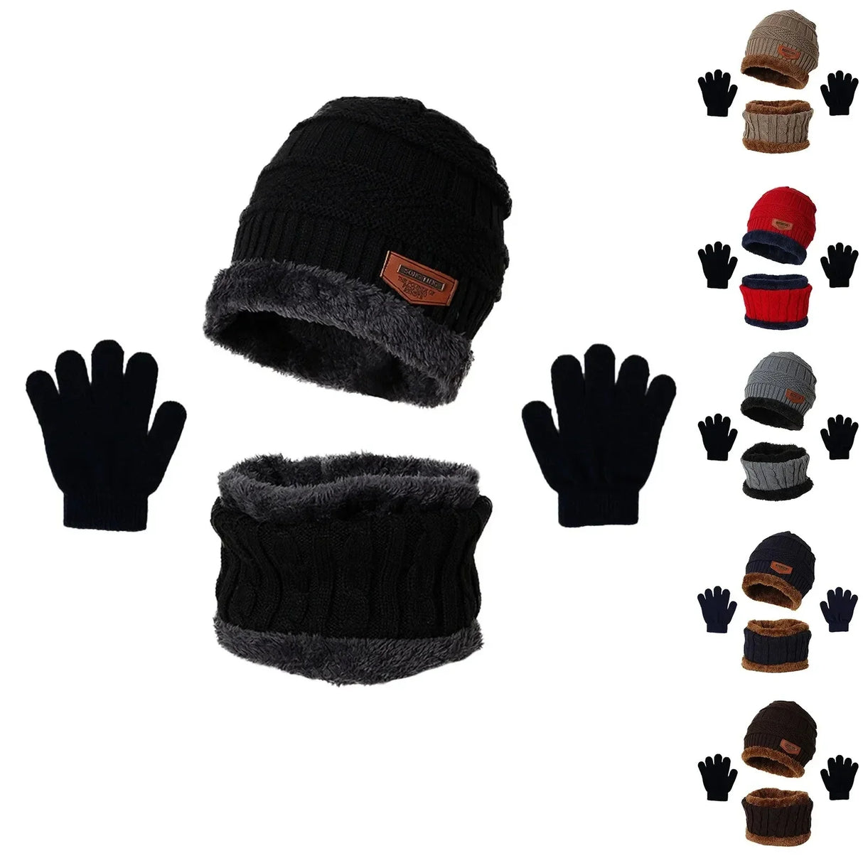 Baby Boys Winter Warmer Kids Fleece Hat Scarf