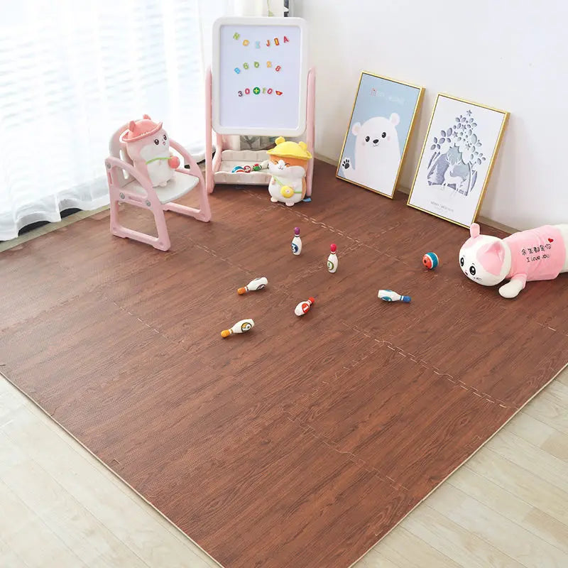 Baby EVA Foam Play Gym Puzzle Mats Wooden