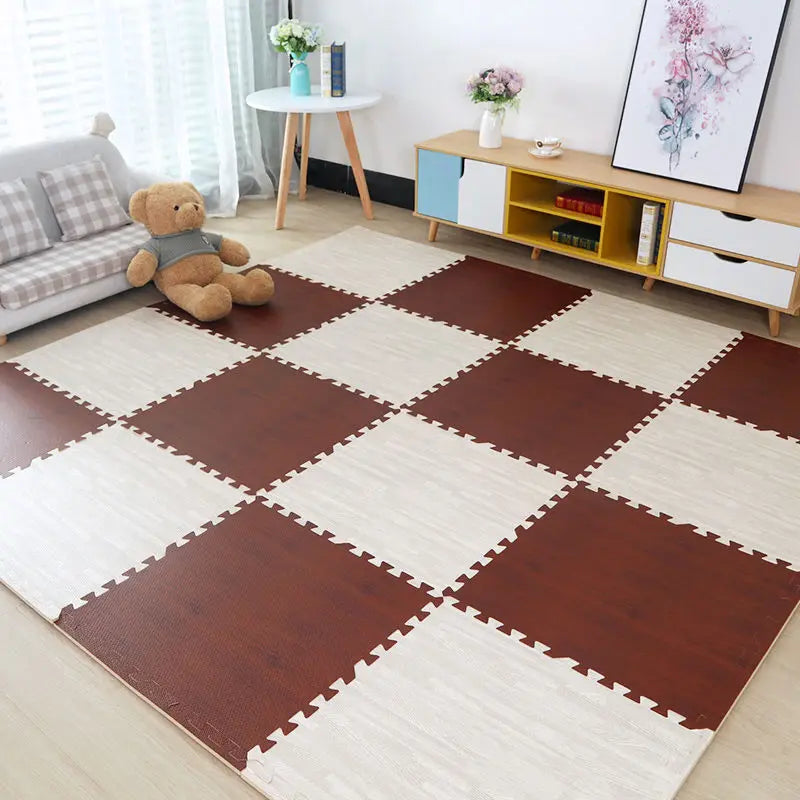 Baby EVA Foam Play Gym Puzzle Mats Wooden