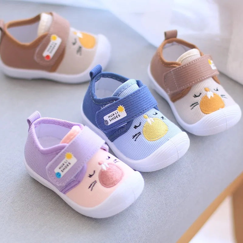 Baby Girl Boy Shoes First Walkers Cotton Soft