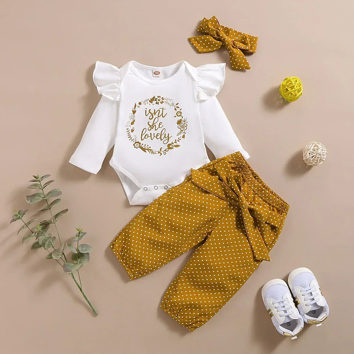 Baby Girl Clothes Newborn Infant Autumn 3Pcs Set