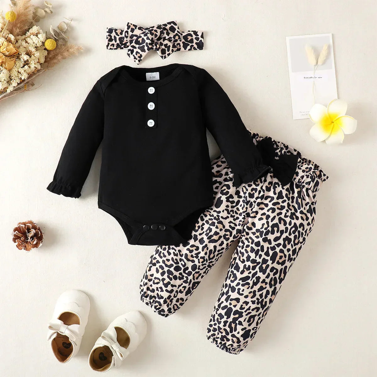 Baby Girl Clothes Newborn Infant Autumn 3Pcs Set