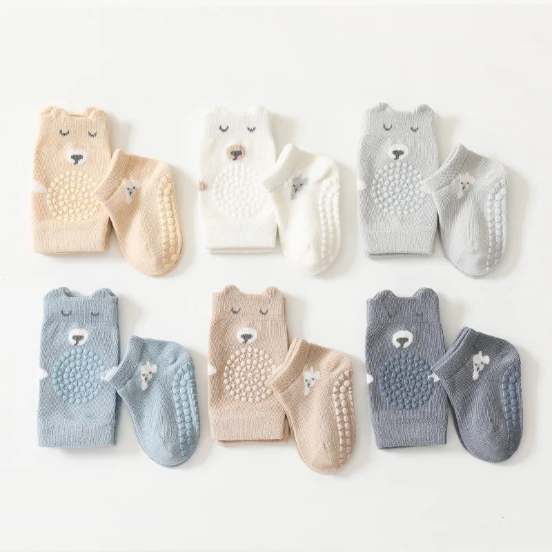 Baby Knee Pads Socks Set Anti-Slip Socks Kneecap