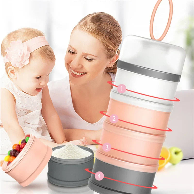 Baby Milk Powder Dispenser, Non-Spill Smart Stackable Baby