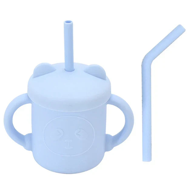 Baby Silicone Sippy Cups BPA-Free Portable Storage Snack