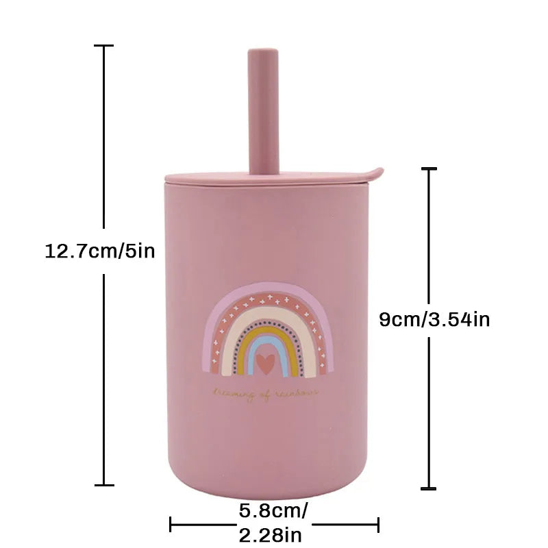 Baby Silicone Sippy Cups BPA-Free Portable Storage Snack