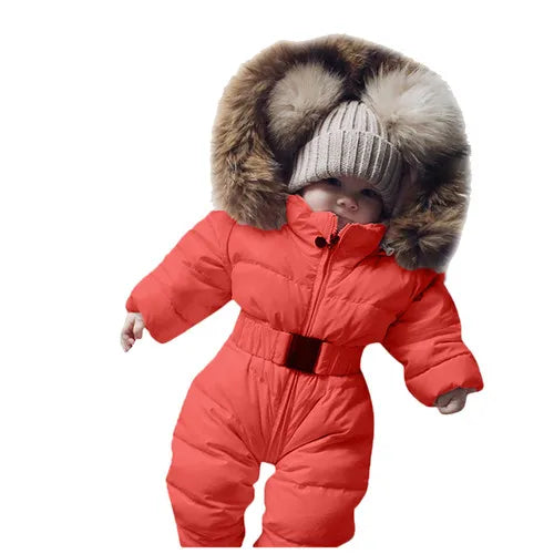 Baby Snowsuit Infant Newborn Clothes Kids Winter Jumpsuit