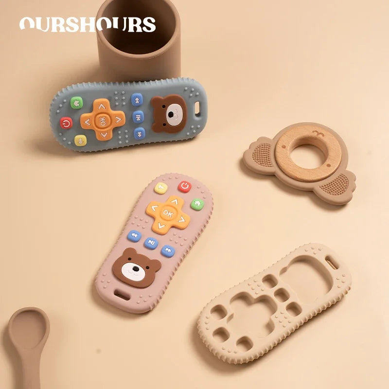 Baby Soft Silicone Remote Control Teether Food Grade