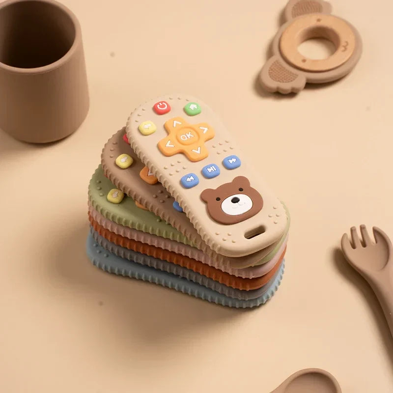 Baby Soft Silicone Remote Control Teether Food Grade