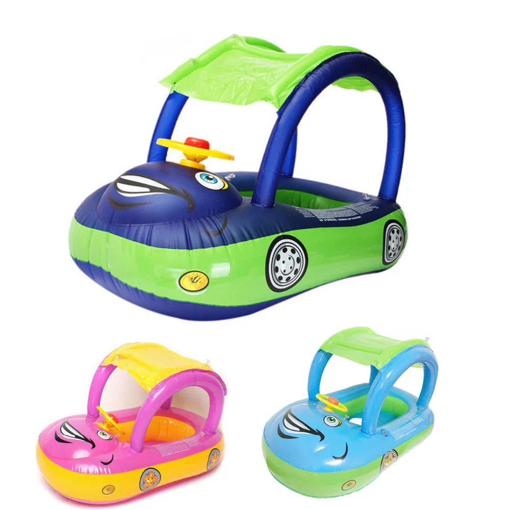 Baby Swim Ring Sunshade Steering Wheel Floating Summer
