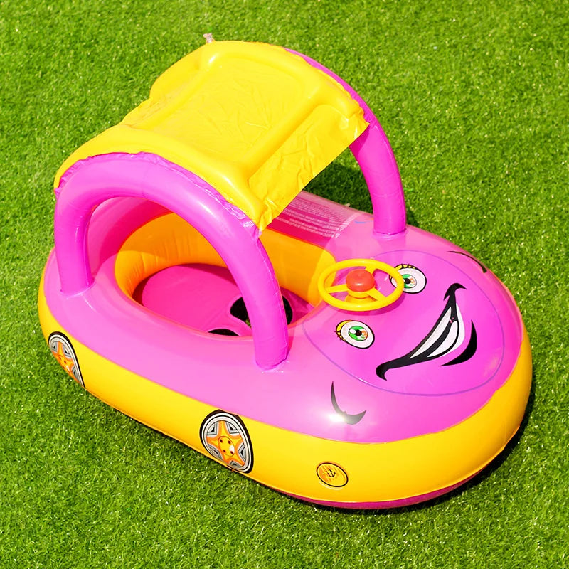 Baby Swim Ring Sunshade Steering Wheel Floating Summer
