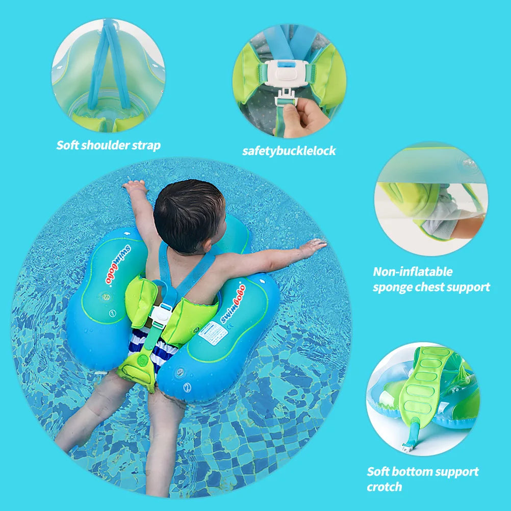 Baby Swimming Float Sun Canopy Inflatable Infant Floating