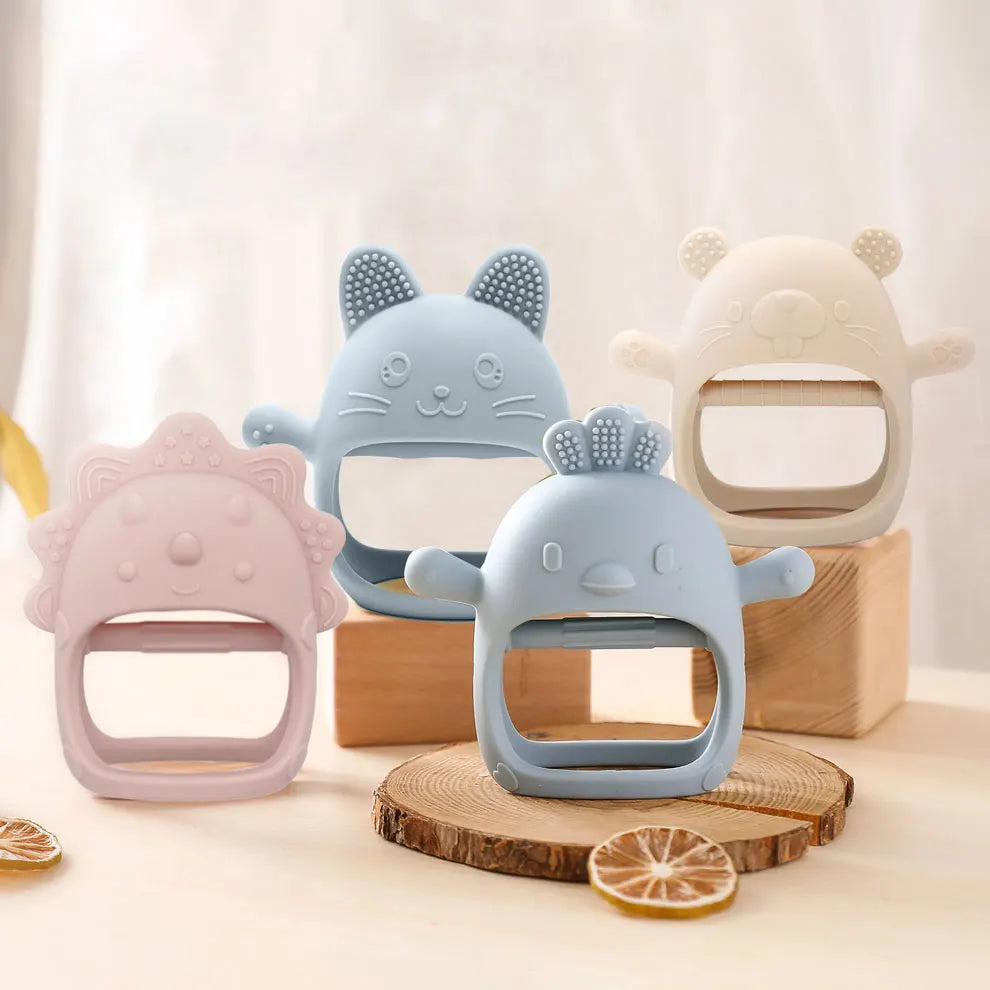 Baby Teether Gloves Kids Teething Silicone Dental Care