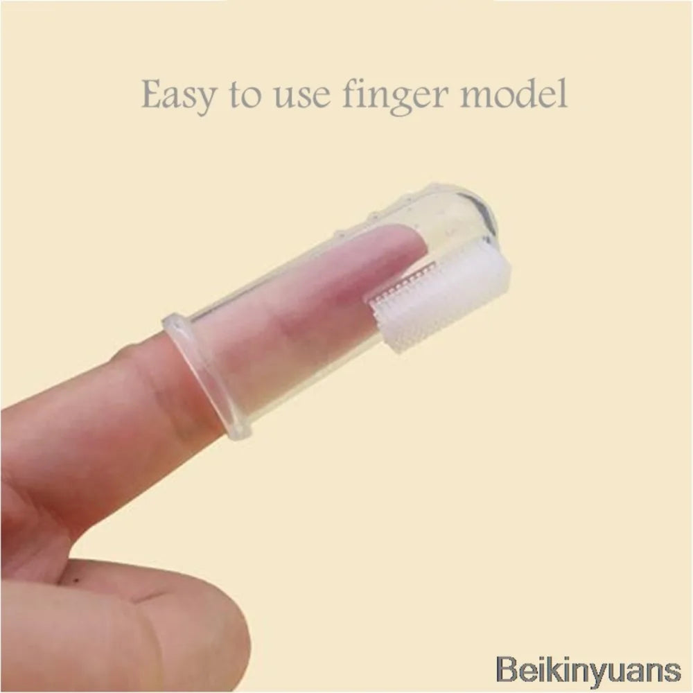 Baby soft finger toothbrush teething baby oral tooth